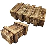 GARIOUANS 木製パズルボックス 脳トレ用秘密のパズルケース おもちゃとゲーム 学習 幼児から大人向け論理力 協調性育成用 2個セット image