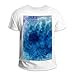 Produktbild Kurzarm,T-Shirt,Blaue Aquarell-Krawattenfarbe,Baumwoll-T-Shirt für Männer und Frauen