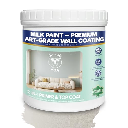 YOA Sheepskin Texture Wall Paint, Apricot Gray 32 oz, For