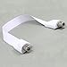 Ancable Window and Door Feed Thru Jumper Cable,1-Pack 1ft (32cm) F-Type Female to Female Flat Coax TV Cable Extension Adapter for Antenna, DirectTV and Dish Tailgater, White,Ultra Slim Paper Thin