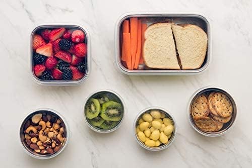 U Konserve Stainless Steel Round Food Storage Bento Box Container, Leak Proof Silicone Lid Dishwasher Safe - Plastic Free, 9oz - Image 7
