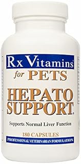 Rx Vitamins Hepato Support for Dogs & Cats - Milk Thistle Supplement for Pets - 100mg Milk Thistle for Healthy Liver Function - Silymarin Capsules for Pets - 180 ct.