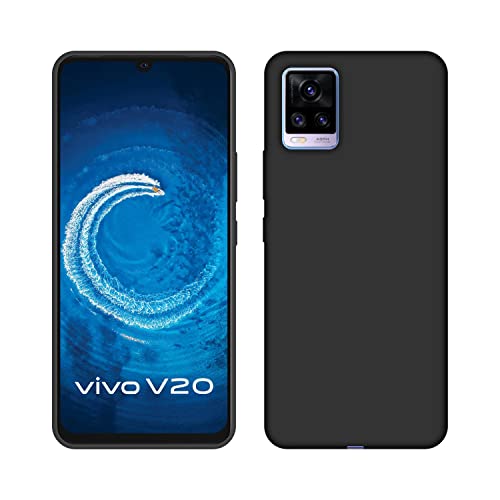 Image of Case Creation Compatible with Realme 8 2021 Back case, Realme 8 Slim Flexible Smart Look case with 360 Camera All Angle Protection (Pure Black)