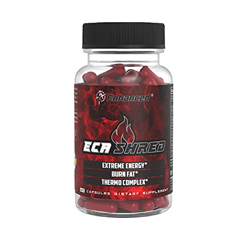 ECA Shred Fat Burner - 5 Powerful Weight Loss Pills in One - Weight Loss Supplement, Appetite Suppressant, Energy Booster - White Willow Extract - 30 Servings (60 Capsules)