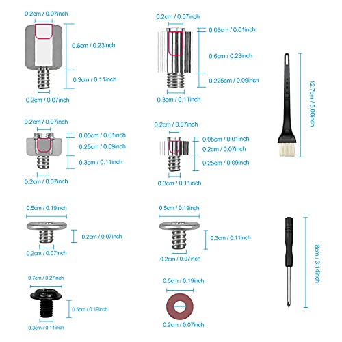 Lot de 32 vis d'entretoises pour M.2 NVMe SSD Boîtier de montage pour carte mère MSI ASUS ou Gigabyte