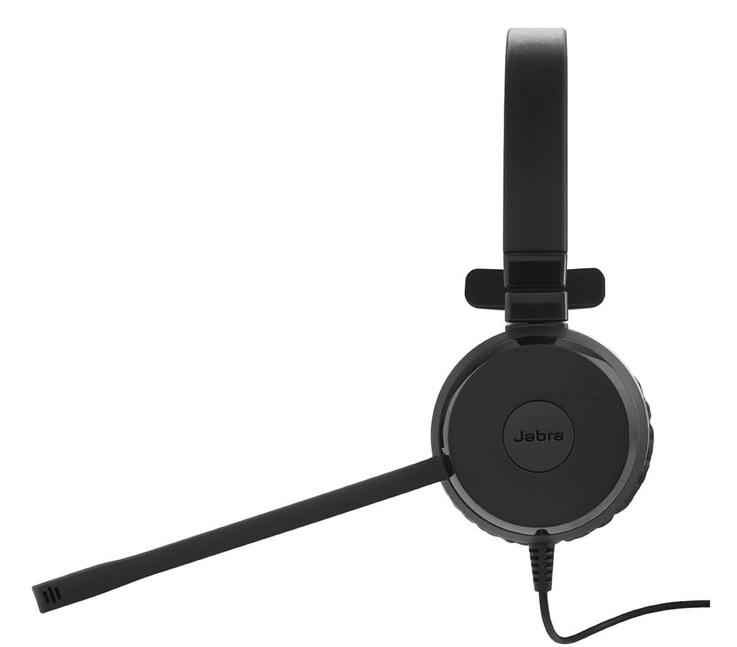 Jabra Evolve 20 SE UC Mono Headset – Unified Communications Kopfhörer für VoIP Softphone mit passivem Noise-Cancelling – USB-A Kabel mit Anrufsteuerung – schwarz – Bild 4
