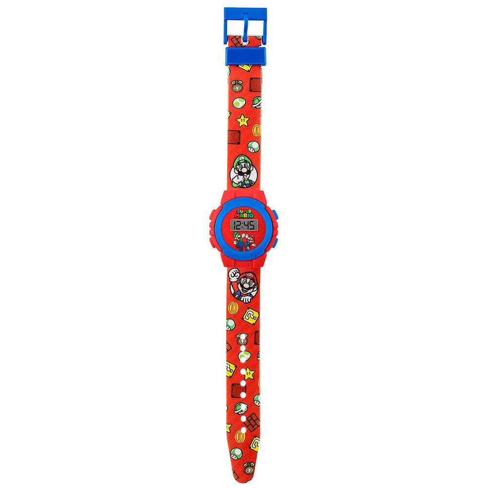 Mario GSM4234 - Reloj Digital de Cuarzo para niños con Correa de plástico, Rosso, Pulsera