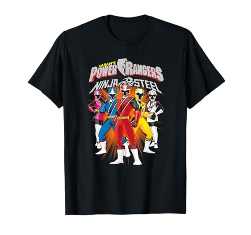 Power Rangers Ninja Steel Team Lineup Camiseta