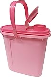 Tupperware Kanne Wasserkrug Milchkanne Pitcher auslaufsicher mit Druckdeckel BPA-frei Kanne Milchkanne 1,9 rosa