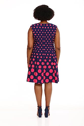 Image of London Times Womens Dresses Cap Sleeve Fit and Flare - Elegant Summer Cocktail Graduation Garden Party Wedding Guest Dress