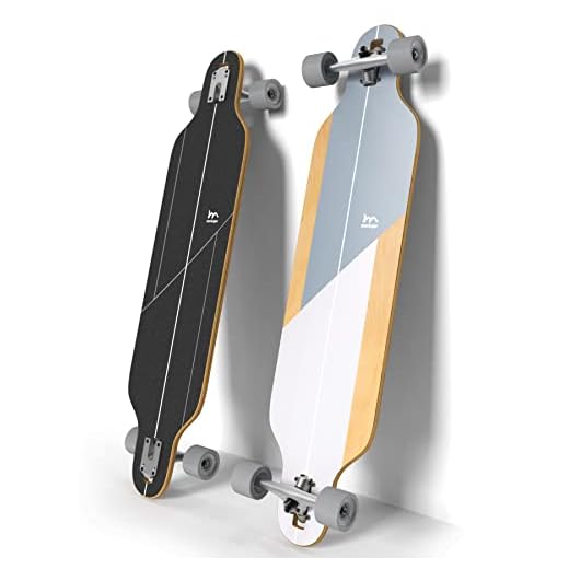 M Merkapa 41 Inch Complete Longboard Skateboard with T-Tool Cruiser for Cruising, Carving, Downhill, Adults, Teens and Kids, Boys (Acanthurus MATA)
