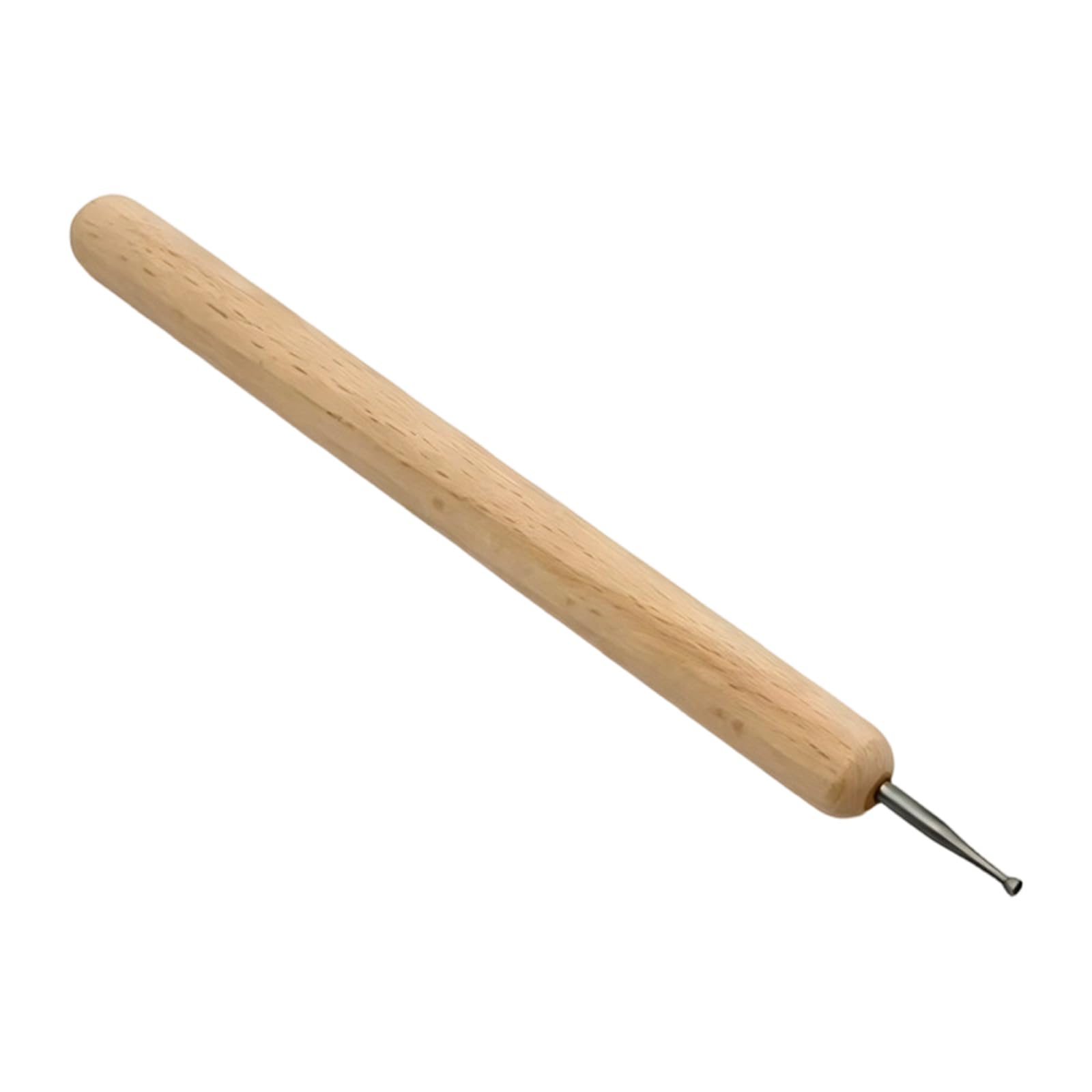 APGLSXY Clay Art Sanding Stick with Metal Wire Ergonomic Wooden Grip Pottery Sculpting Tool for Clay Detailing Modeling Tool