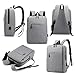 18.5 inch Laptop Backpack with USB Port, fits 18.5 Inch Laptop, Tablets, Electronics, Accessories perfect for Business, Laptop, College & Travel. Water Resistant and modern design. Grey