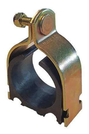 Channel Cushioned Clamp, 2-1/8 In, Gold