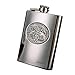 Padre Hip Flask 8 Once, Gli Uomini Esterni Whisky Bottiglia, Campo Hunt liquore Fiasco Portatile, Regalo di Natale BFF (Color : Silver, Style : B)