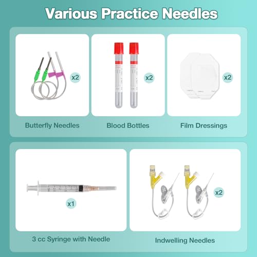 Image of Pediatric IV and Phlebotomy Practice Leg Kit for Practice Heel Stick, Baby IV Practice Kit