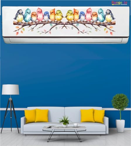 Image of '3D Nature Colorful illustration '' AC Sticker (96 cm x30 cmx 24 cm)Multi (Multicolour 6)