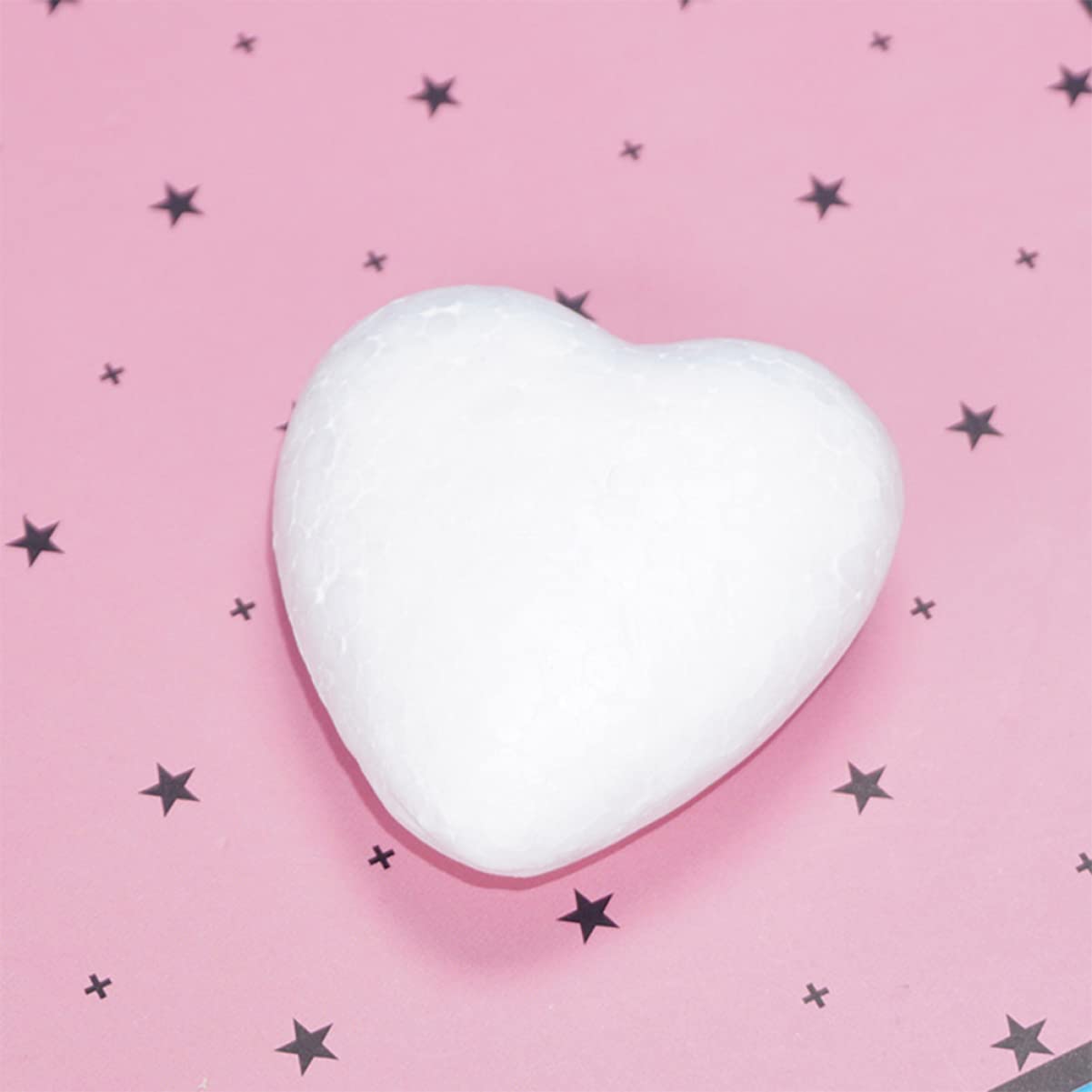 2 Pezzi Anello Cuore in Schiuma Artigianale 25 Cm Ghirlanda di Schiuma di Natale Anelli Cuore Cake Topper per Fai da Te di Fiori Decorazioni per