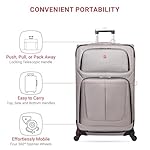 SwissGear Sion Softside Expandable Roller Luggage, Pewter, 3-Piece Set (21/25/29) - Image 3
