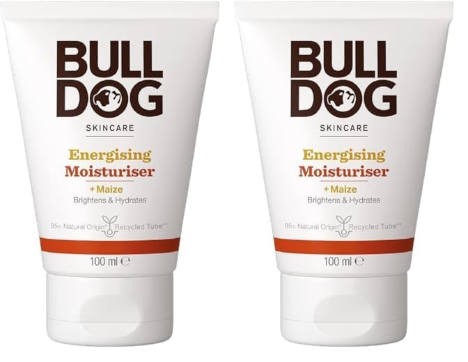 BULLDOG SKINCARE - Energising Moisuriser For Men Brightens and Hydrate 100 ml (Pack of 2)