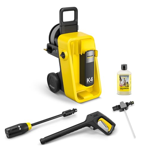 Kärcher hidrolimpiadora K 4 Comfort Premium, Presión: máx. 130 Bar, Caudal: 420 l/h, Área: 30 m²/h, Manguera de Alta presión Extra Flexible, enrollador de mangueras, Multi Jet 4 en 1