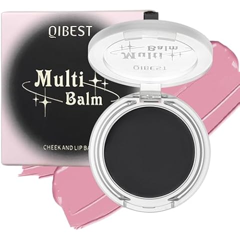 Multi-Use Cosmetics Black Color Changing Black to Pink Blush - Lip and Cheek Balm Tint, Hydrating, Long-lasting, Natural Glow, Multi-Use for All Skin Tones, Beeswax and Mineral Oil Infused Cover
