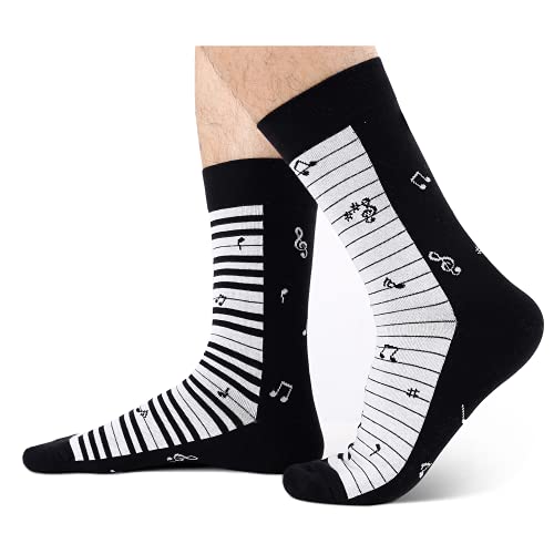HAPPYPOP Funny Piano Socks Music Socks Men Novelty Gifts For Piano Players Music Gifts For Men Music Lovers Musician HAPPYPOP Funny Piano Socks Music Socks Men Novelty Gifts For Piano Players Music Gifts For Men Music Lovers Musician