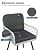 GarveeLife 5 Piece Patio Dining Set, Outdoor All-Weather Wicker Furniture with Table, Patio Conversation Sets with Cushions for Balcony, Garden, Sunroom, Porch (4 Chairs+ Big Table)