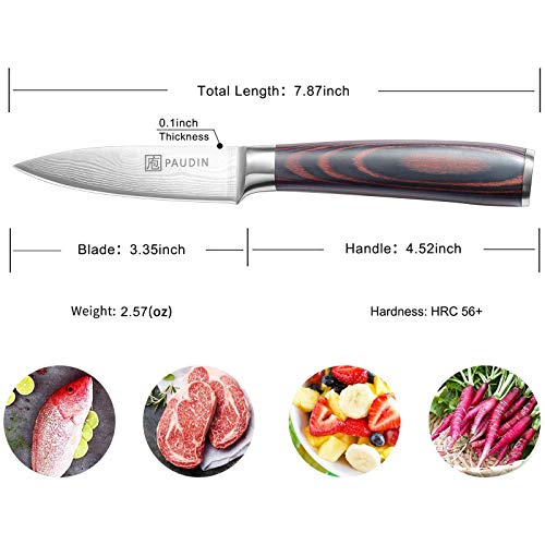PAUDIN Paring Knife and Kitchen Utility Knife - image 6
