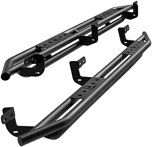 Tyger Auto Star Armor Compatible with 2009-2018 Dodge Ram 1500; 2010-2023 2500 3500; 2019-2023 Classic | Crew Cab | TG-AM2D20078 | Side Step Rails Nerf Bars Running Boards