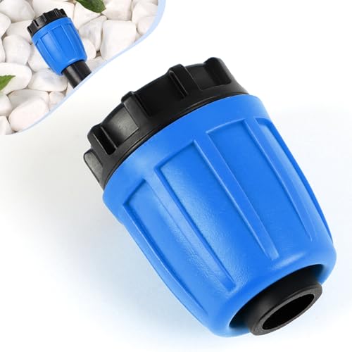 RedChili 10 Pcs 1/2 Inch Irrigation Tubing End Plug Fittings (1/2 ID x0.6-0.65 OD) 16mm Drip Tubing Barbed Locked Nuts Connectors Anti-Drop 1/2 Plug Parts for Garden Lawn Irrigation System