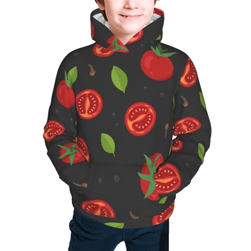 Tomatoes1 Kids Pullover Hoodies Boys Sweatshirts Girls Athletic Clothes with Pocket2