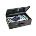 STEELMASTER Fire-Retardant Black Steel Security Box with Key Lock (2216140BP04)