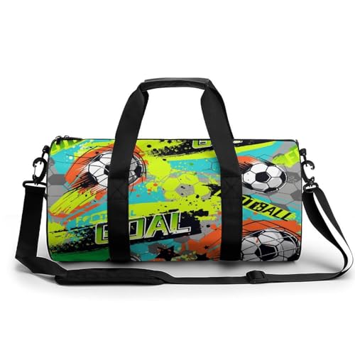 Sac de sport football couleur et voyage duffel bag format cabine 45x23x23cm