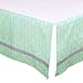 Mint Green Arrow Tailored Crib Dust Ruffle with Grey Stripe by The Peanut Shell