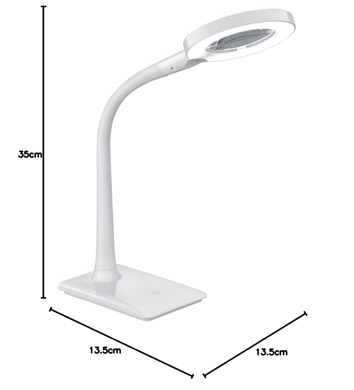 Trio Lupo - Sobremesa LED, 5 W, 550 lm, 3500K plástico blanco, IP20
