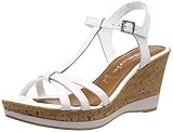 Weicher Gehcomfort Tamaris Damen 1-1-28347-22 Riemchensandalen, Weiß (White 100), 39 EU