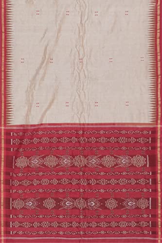 Image of Odisha Sambalpuri Handloom Ikat Women's Cotton Saree, Odisha Handloom Handmade Pure Cotton Khandua Saree, Ikkat Orissa Traditional Handloom Saree Without Blouse