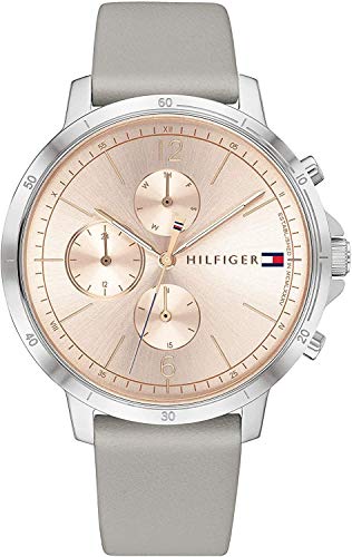Tommy Hilfiger Reloj Analógico para Mujeres de Cuarzo con Correa en Cuero 1782191
