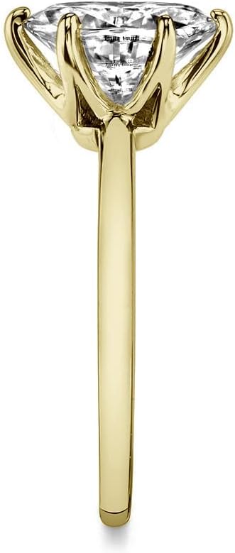 2-3CT Moissanite Handmade Solitaire Ring Dainty Engagement Ring Gifts, 925 Silver, 10K/14K/18K Solid Gold