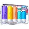CIFOX 19 Pack Travel Bottles for Toiletries, CAA Approved Silicone Travel Size Toiletries, Travel Toiletries Leak Proof Refillable Travel Essentials Containers