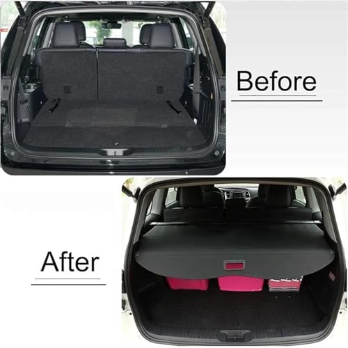 Couverture de bagages pour Highlander 2014-2019 : cache-bagages rétractable