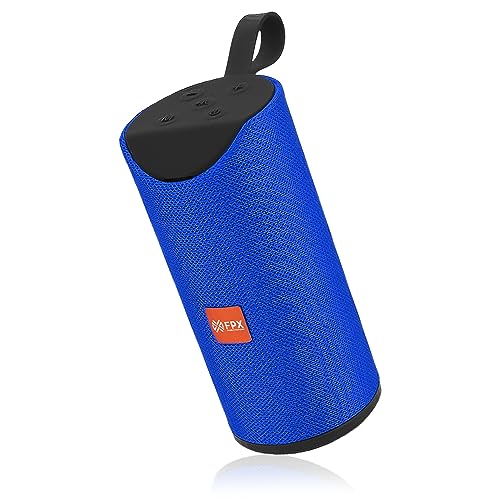 FPX Ace 10W Bluetooth 5.0 Speaker: High Bass, Splash-Proof, 3D Sound, TWS, 6HR Playtime,Support Multiple Input FM Radio