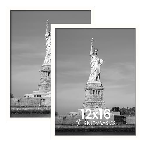 ENJOYBASICS 12x16 Picture Frame Wall Gallery Frames Set of 2 White