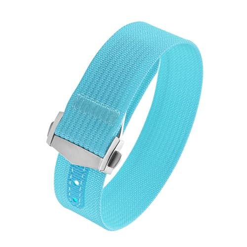Bracelet de montre en toile 20 mm étanche mixte avec boucle déployante