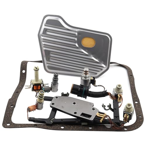 9Pcs 4L60E/4L65E Transmission Master Solenoid Kit TCC EPC PWM Shift 3-2 Harness Filter Gasket for All GM Models 2003-2006