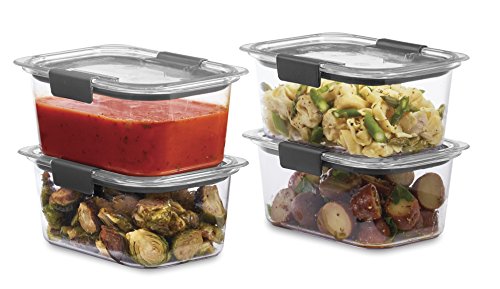 Rubbermaid Brilliance Bpa Free Food Storage Containers With Lids, Airtight, For Lunch, Meal Prep, And Leftovers, Set Of 4 (4.7 Cup) #TOP3