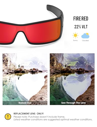 Image of BLAZERBUCK Anti-salt Polarized Replacement Lenses for Oakley Batwolf OO9101 Sunglass