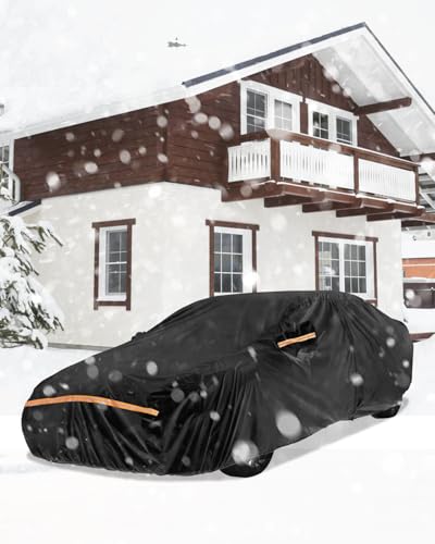 Image of Car Cover for Toyota Corolla 2000-2025 | Heavy Duty Outdoor Full Exterior Cover | Sun, Rain, UV, Dust, and Snow Protection with Door Zipper (Black)