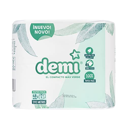 Blake & White Demi Greenest Lot de 4 rouleaux de papier toilette compact Cover